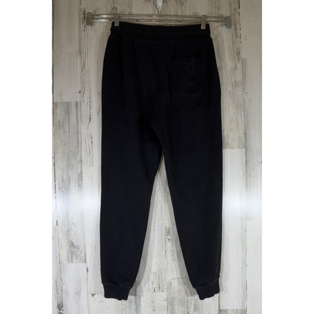 John Elliott Sweatpants Size 3 Black Drawstring Tapered Joggers French Terry USA